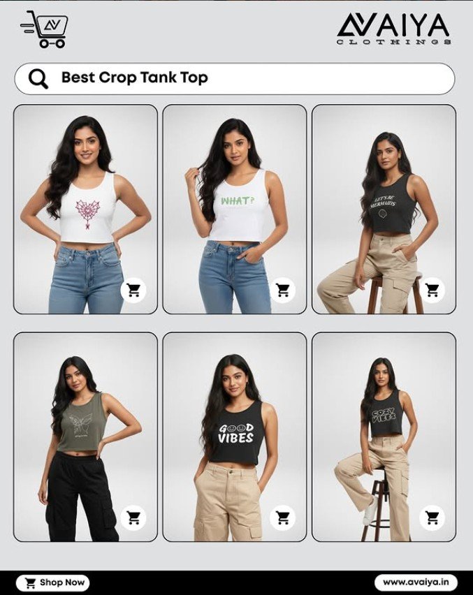 Avaiya clothing brand promotional design